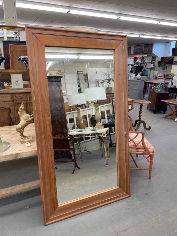 Large Pine Framed Mirror