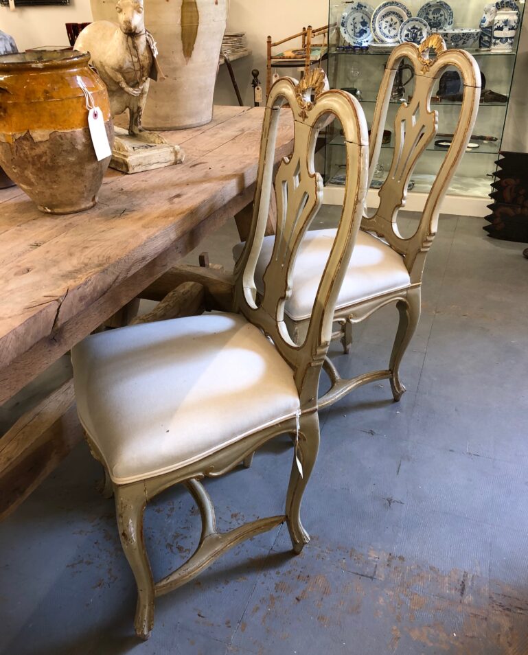 Set Italian Gilt Chairs