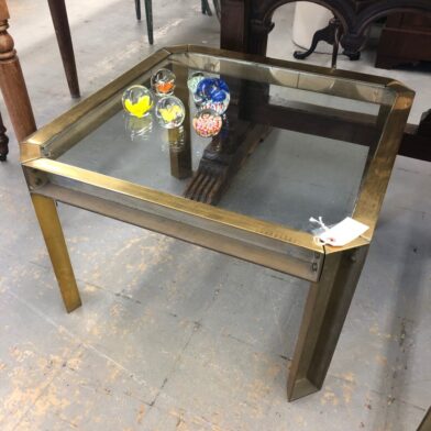 Bronze and Glass Coffee Table