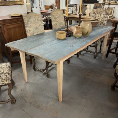 Blue Top Dining Table
