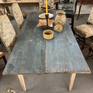 Blue Top Dining Table