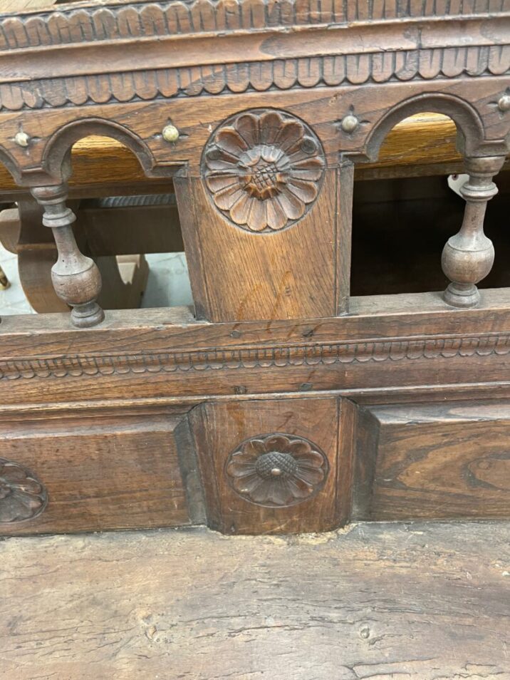 Carved French Bench