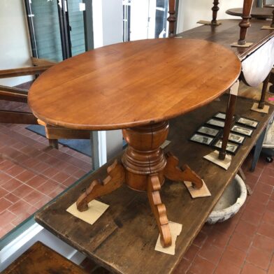 Oval Pedestal Table