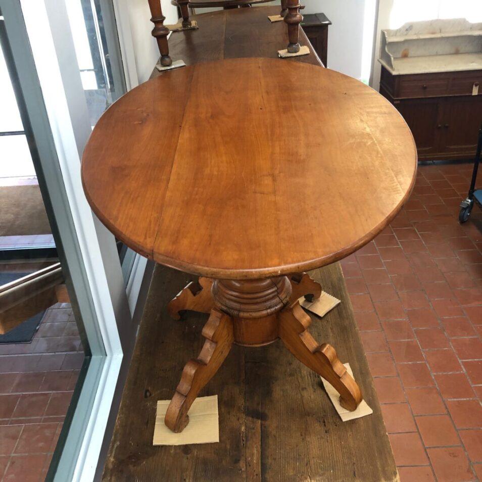 Oval Pedestal Table