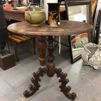 Funky Leg Faux Painted Side Table