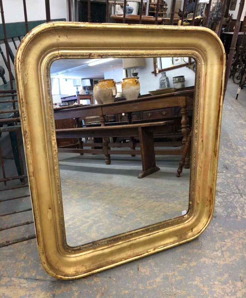 Rounded Gilt Mirror