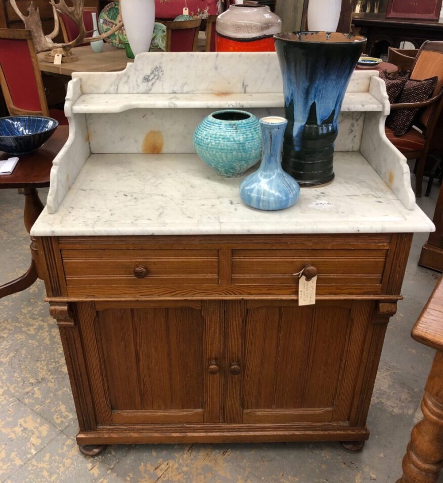 Marble Top Washstand/Cabinet