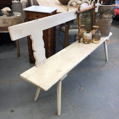 Painted Rustic Bench