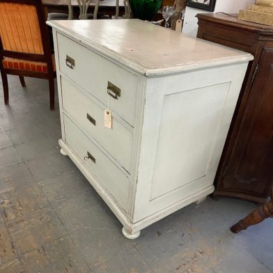 PAINTED 3-DRAWER COMMODE
