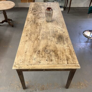 French Farm Table with Blond Top
