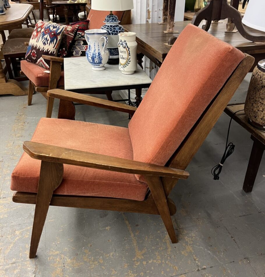 Pair Mid Century Arm Chairs