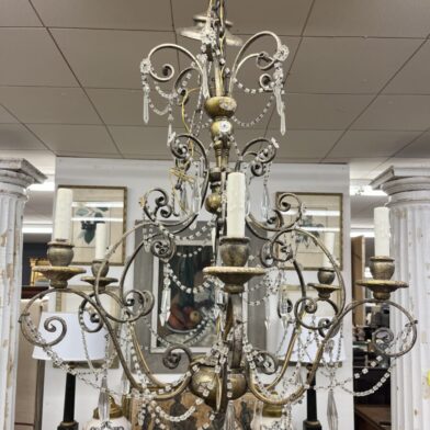 Gilded Crystal  Chandelier