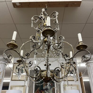 Gilded Crystal  Chandelier