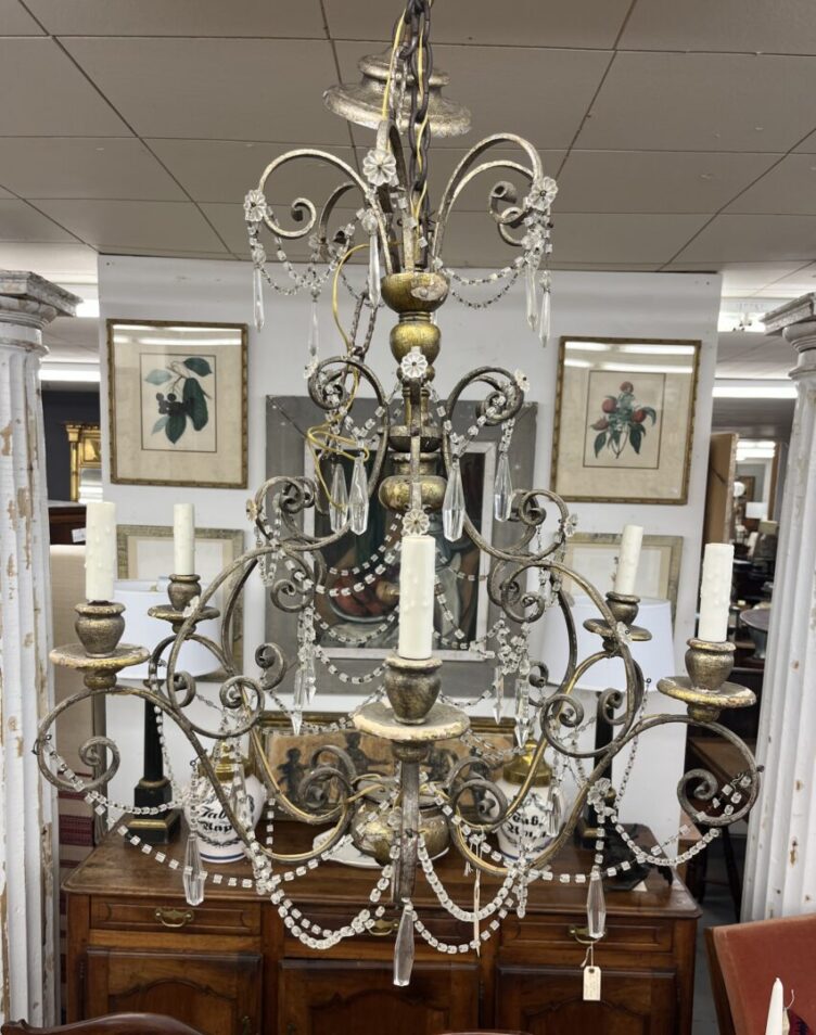 Gilded Crystal  Chandelier