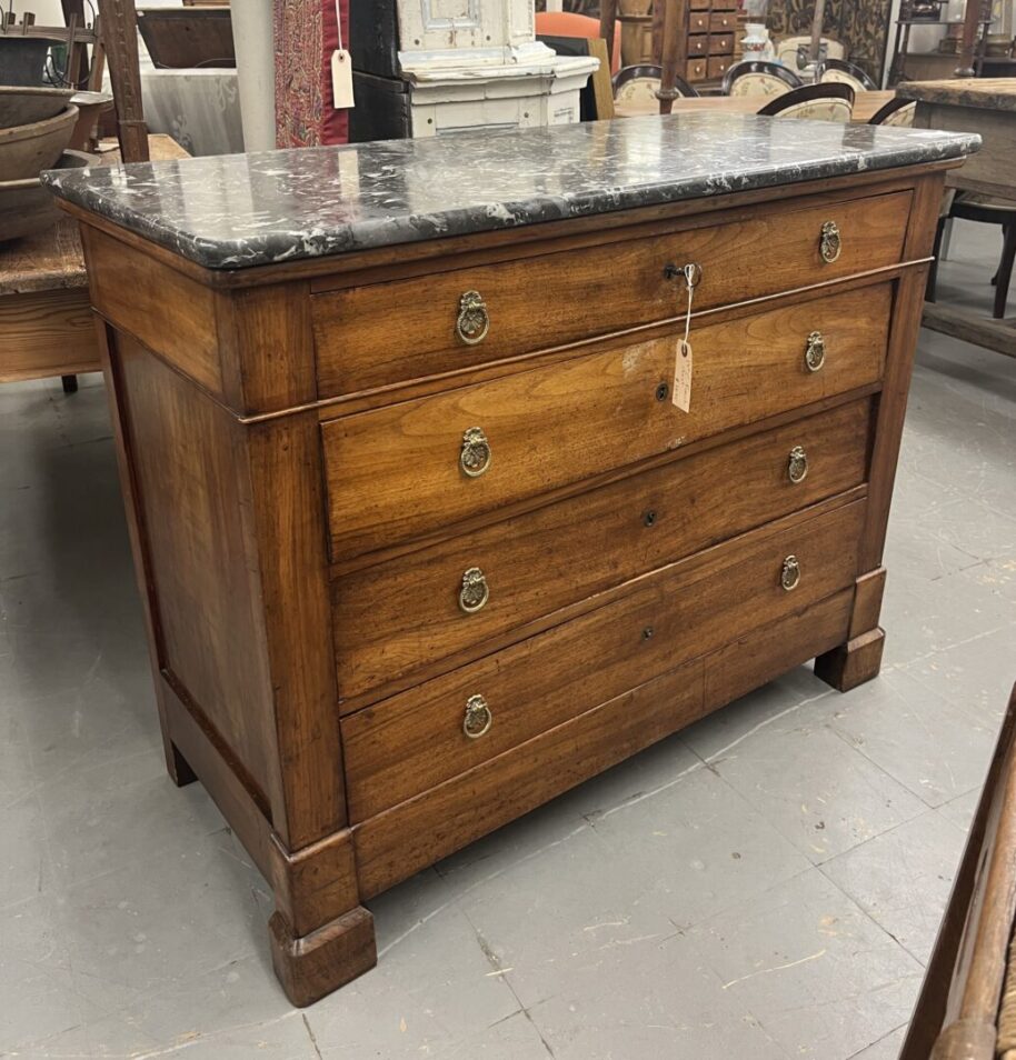 French Marble Top Chest