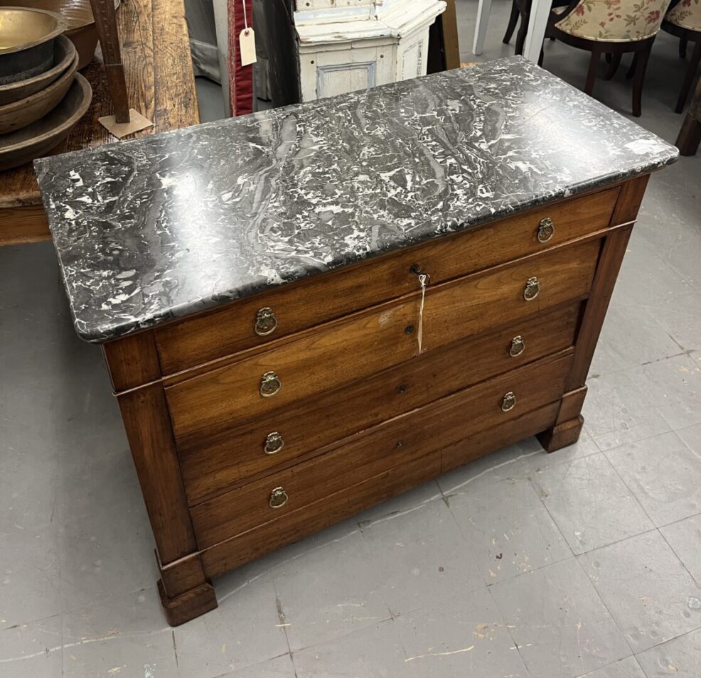 French Marble Top Chest