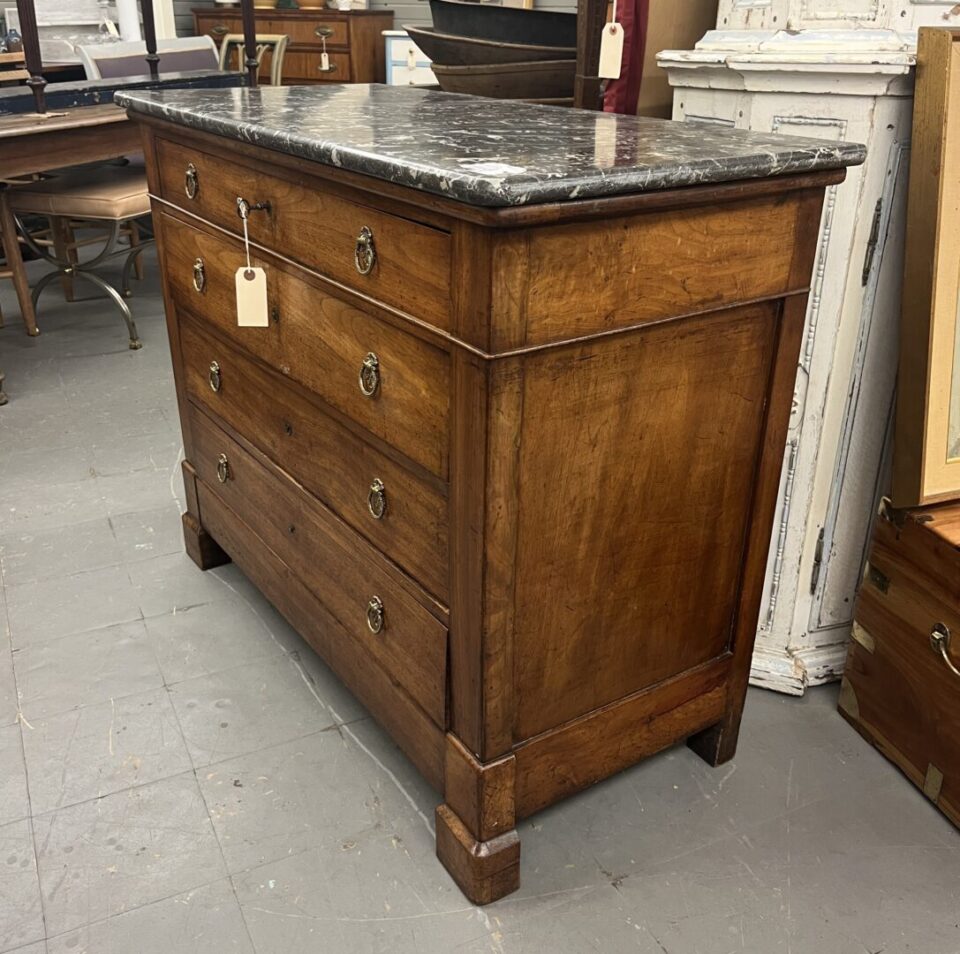 French Marble Top Chest