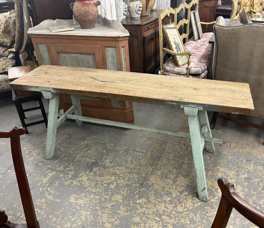 French Painted Workbench