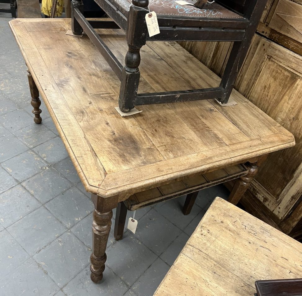 Cut Corner Walnut Table