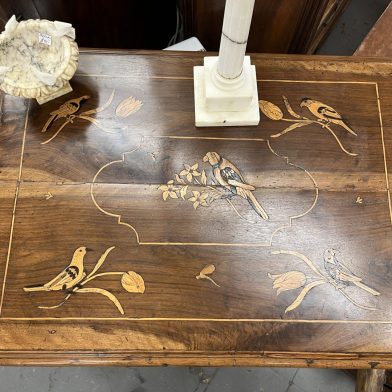 Inlaid Walnut Side Table