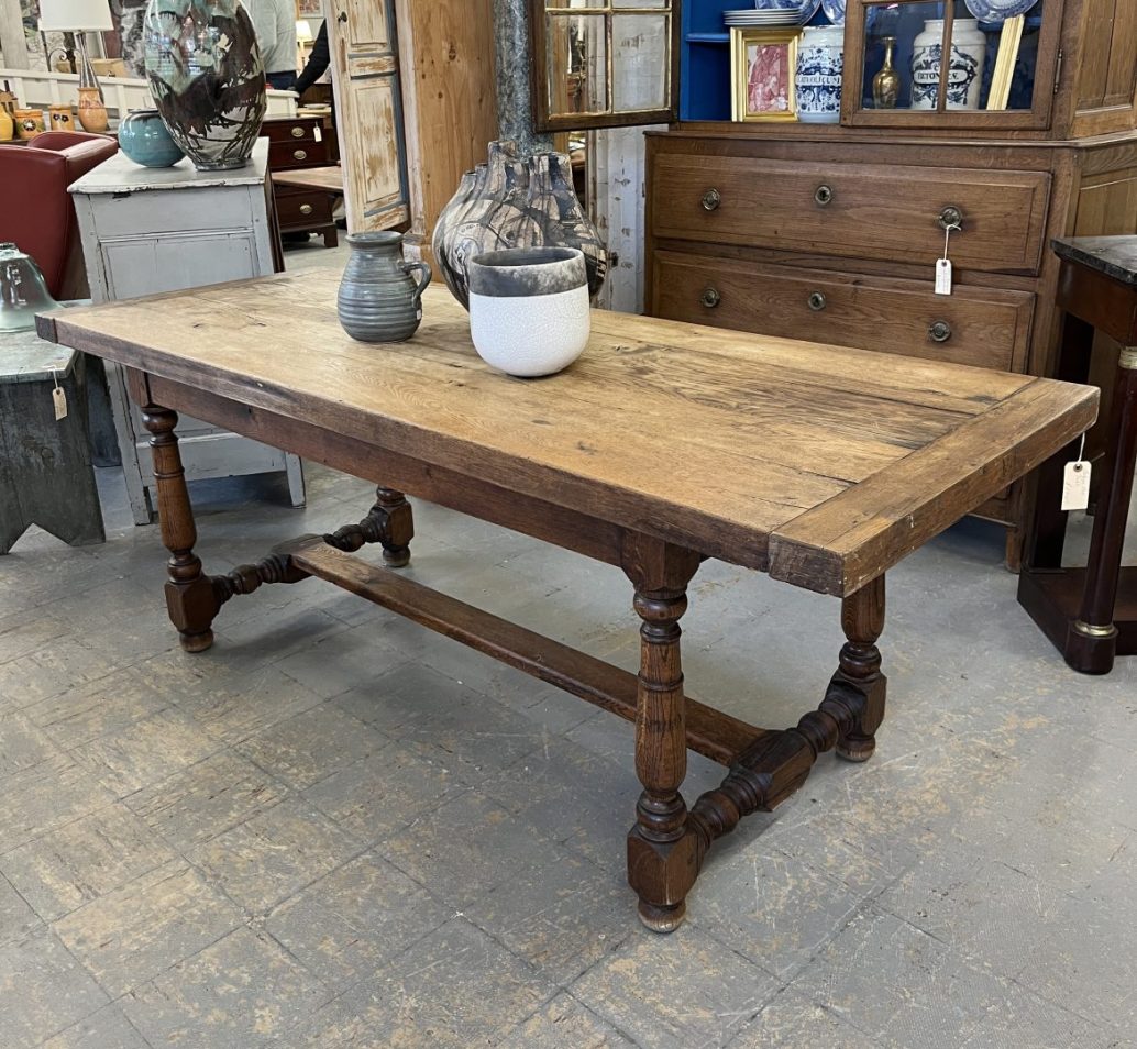 Turned Belgian Oak Table