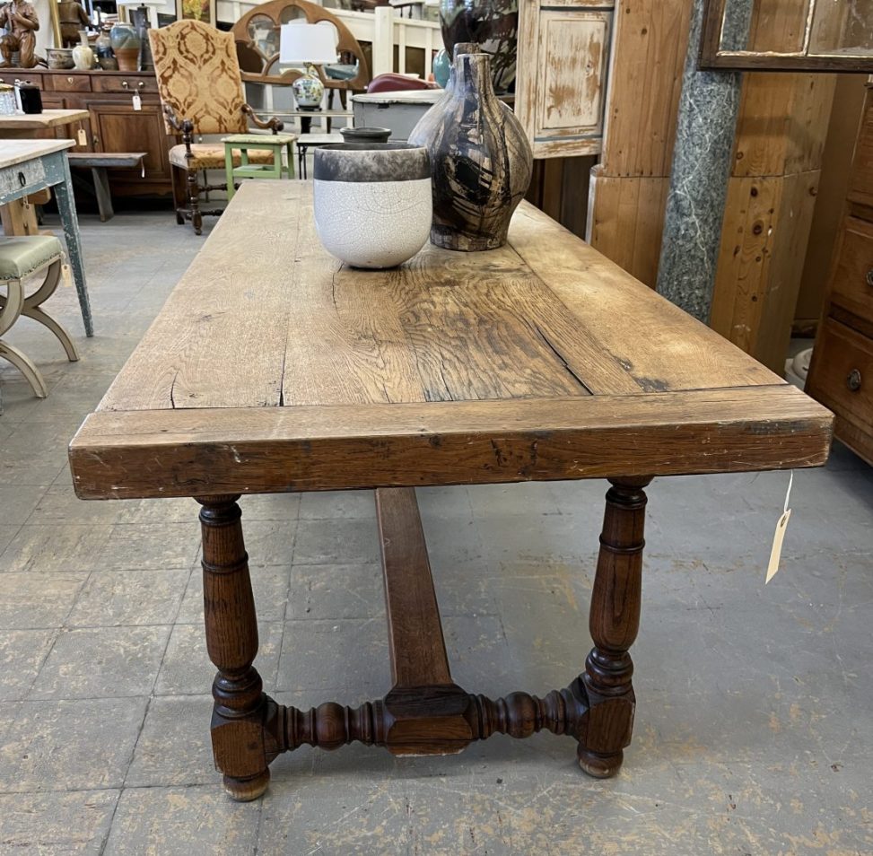 Turned Belgian Oak Table