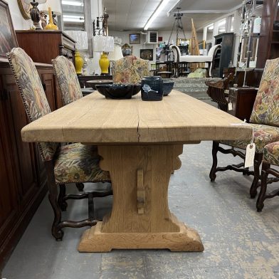 Belgian Oak Trestle Table