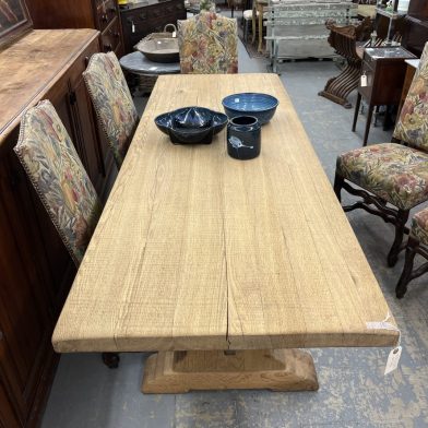 Belgian Oak Trestle Table