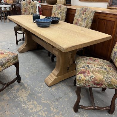 Belgian Oak Trestle Table