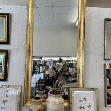 French Gilt Wood Full Length Mirror