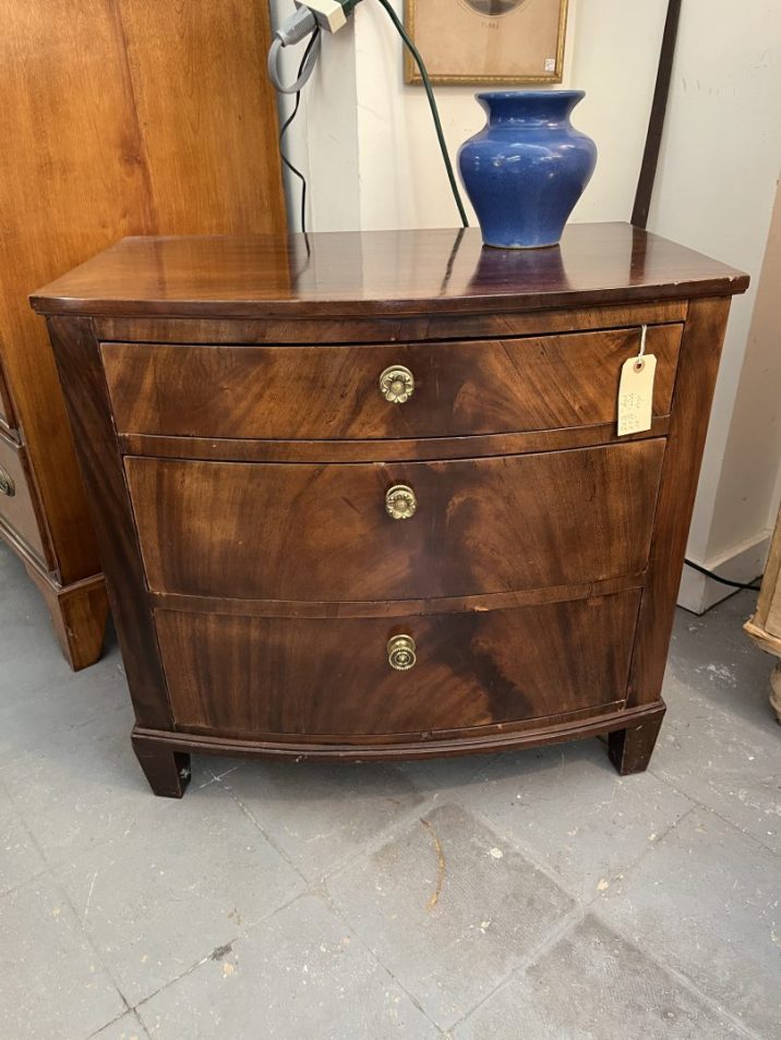 Danish diminutive Bowfront Chest