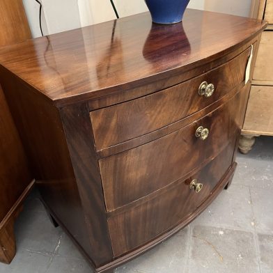 Danish diminutive Bowfront Chest