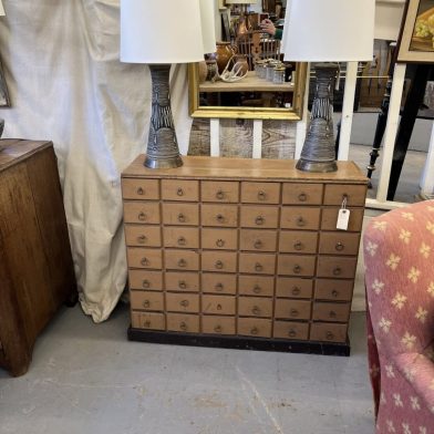 Painted French Apothecary Cabinet