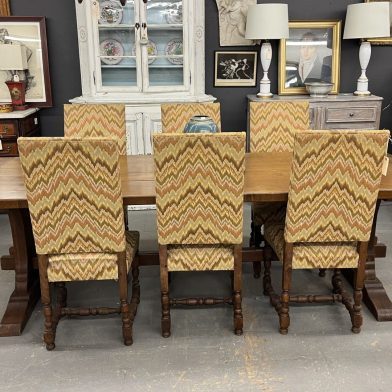 Set 6 Turned Leg Dining Chairs