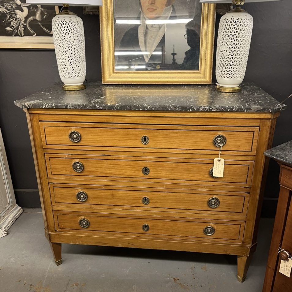 French Marble Top Commode