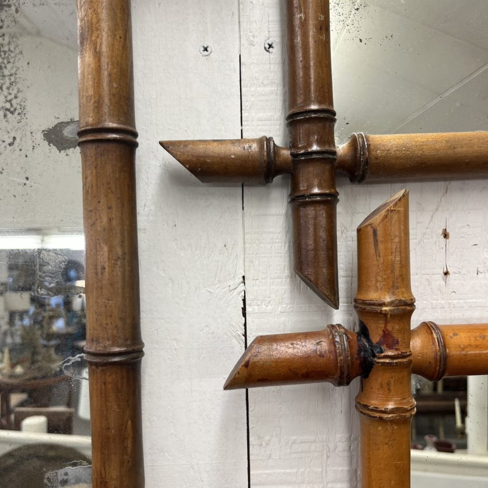 French Faux Bamboo Mirrors