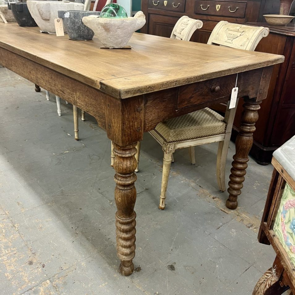 Oak Farmhouse Table