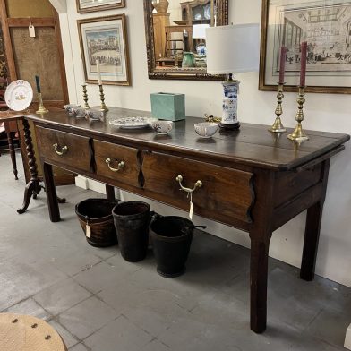 Oak 3-Drawer Server