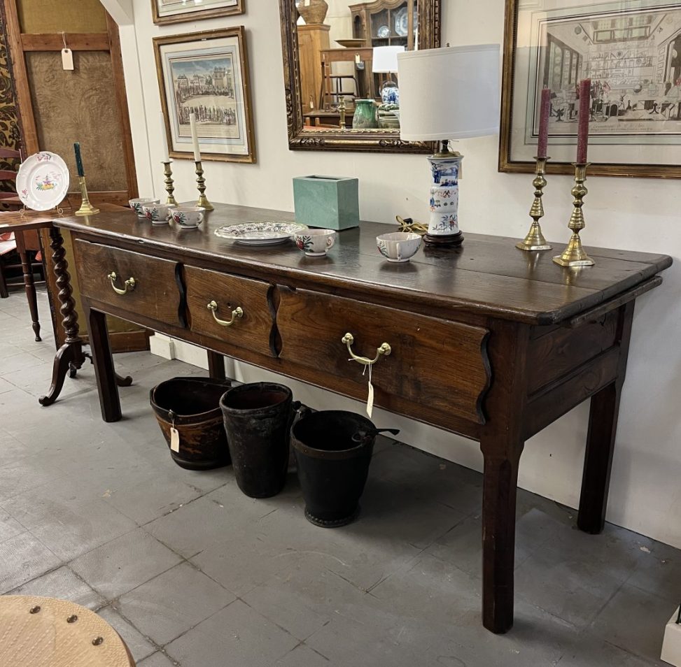 Oak 3-Drawer Server