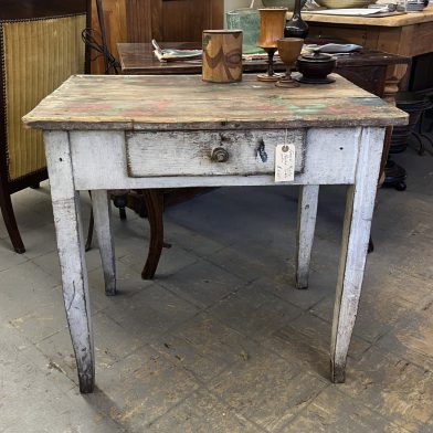 Rustic Painted Side Table