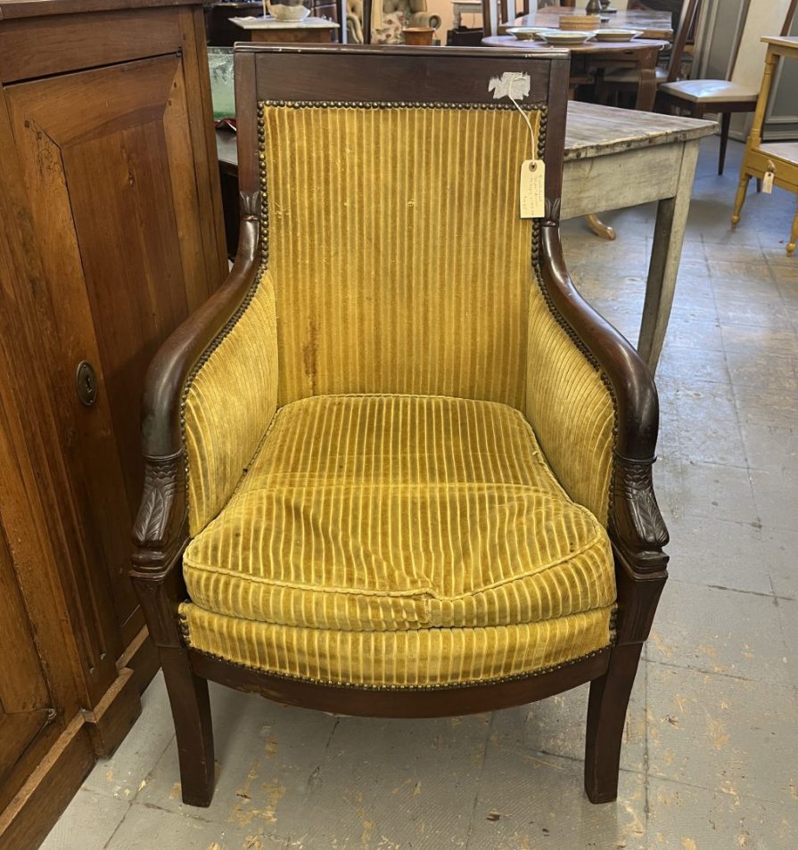 Mahogany Dolphin Chair