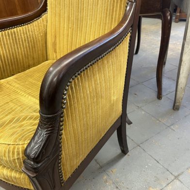 Mahogany Dolphin Chair