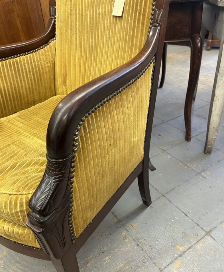 Mahogany Dolphin Chair