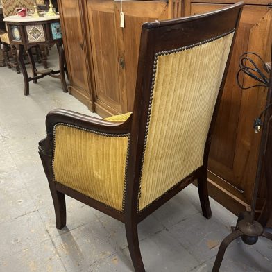 Mahogany Dolphin Chair