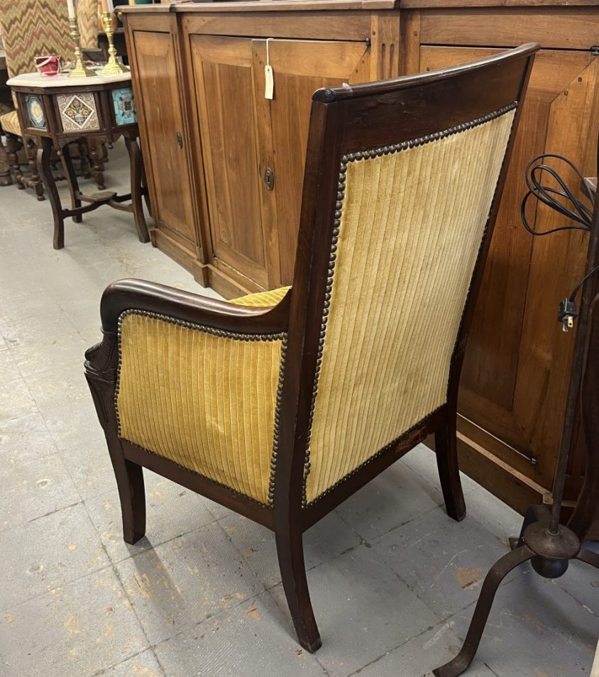 Mahogany Dolphin Chair