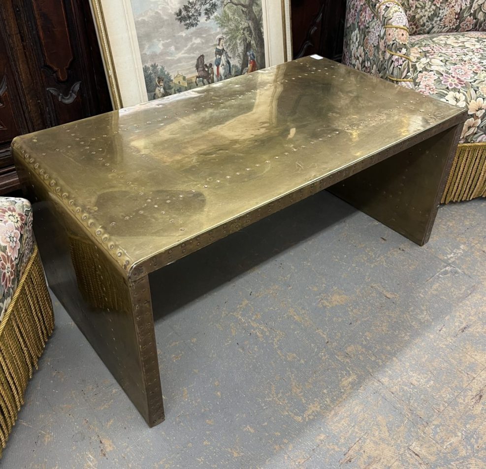 Brass Clad Coffee Table