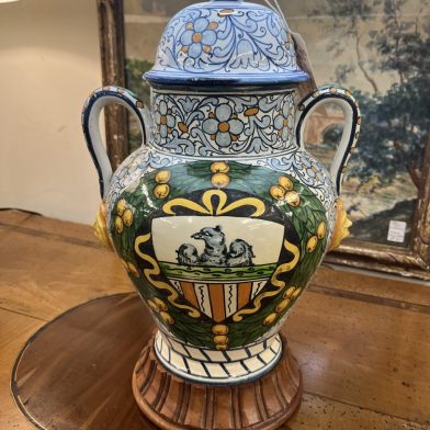 Italian Painted Ceramic Lamps