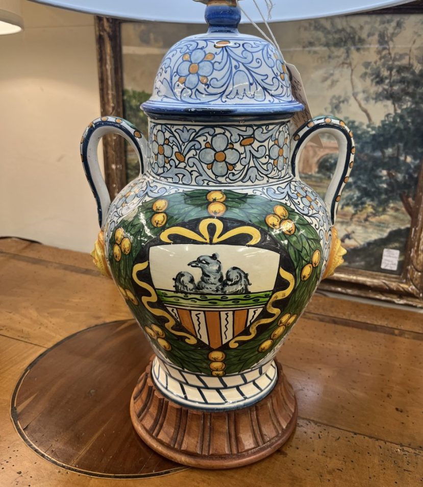 Italian Painted Ceramic Lamps