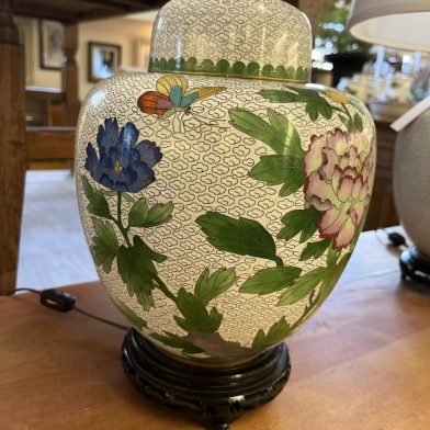Pair Cloissone Lamps