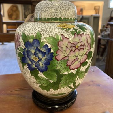 Pair Cloissone Lamps